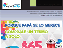 Tablet Screenshot of impactarte.com.mx